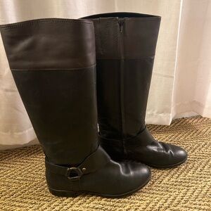 Ralph Lauren tall leather boots